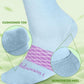 Bamboo Viscose Compression Socks for Women Men 2 Pairs 15-20mmHg Knee High Compression Socks Travel Nurse