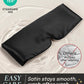 Zenssia Satin Sleep Mask for Women and Men, Lightweight Padded Eye Mask with Adjustable Strap, Comfort Blackout for Travel and Nap - Black