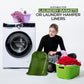 Laundry Bag with Locking Closure Drawstring – Extra Large Heavy Duty 100% Nylon, Large & Foldable Clothes Sack – Lightweight Dirty Laundry Organizer for Travel, Dorm, Gym – L 40" x H 50" (ARMY GREEN)