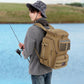 HAMBOLY Fishing Backpack with Rod Holders, 40L Tackle Box Backpack for Fishing Gear, Waterproof Fishing Bag for Men