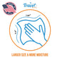 Hand Sanitizing Travel Wipes – 15ct Individually Wrapped | Fragrance-Free, Moisturizing, 70% Isopropyl Alcohol Wipes | Travel, Home, Office, Daily Use | Made in USA