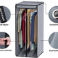 Univivi Garment Bags for Hanging Clothes, Large Clothes Storage Bags Closet Organizer with Clear Window, Premium Hanging Garment Storage Bag for Suits, Coats, Jackets, 40", 2-Pack (Grey)
