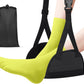 Airplane Footrest Hammock, Foot Hammock for Plane Travel, Portable Height Adjustable Travel Footrest Hammock Accessories, Lightweight Foot Hammock Suitable for Offices, Cars, and Airplanes