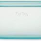 Zip Top Reusable Food Storage Bags | Small Dish [Teal] | Silicone Meal Prep Container | Microwave, Dishwasher and Freezer Safe | Made in the USA