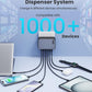 USB C Charger 200W USB Charging Block,6 Ports GaN IV Foldable Wall Charger Outlet Plug,QC4.0 Fast Charging Station Hub,PD 65W Laptop Adapter for MacBook Pro/Air,Dell,iPhone 16/15,Galaxy,Steam Deck