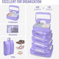 Veken 10 Set Packing Cubes for Travel Essential, Suitcase Organizer Bags in 4 Sizes, Carry-On Luggage Accessories with Large Laundry & Hanging Toiletry Bag, Must-Have for Airplane, Road Trip & Camping - Roamly