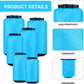 6 Pcs Waterproof Dry Bag Sack Lightweight Outdoor Dry Bags 35 L, 20 L, 15 L, 10 L, 5 L, 3 L Waterproof Boat Bag for Kayaking, Backpacking, Hiking, Camping Rafting(Blue)