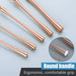 20-Piece Rose Gold Silverware Set for 4,Modern 18/10 Stainless Steel Flatware Set,Unique Rustic Cutlery Utensils Set,Spoon and Fork Set for Home, Restaurant,Mirror Polished,Dishwasher Safe
