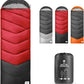 Sleeping Bags for Adults Cold Weather,Portable, Waterproof,Lightweight Sleeping Bag for Tall Girls Boys with Compression Sack for Warm Camping, Hiking, Outdoor & Indoor