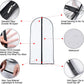 Garment Bags for Hanging Clothes 24'' x 55 '' (Set of 6) Transparent Lightweight Breathable Coat Covers for Closet with Study Full Zipper for Long Dress Clothes Storage [Upgraded Version]