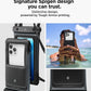 Spigen Aqua Shield 2 Pack Floating Waterproof Phone Pouch A611P for All Phones with Detachable Lanyard, Travel Essentials for Outdoors Activities, Kayak/Cruise/Beach - Black