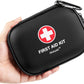 Mini First Aid Kit - 120 Piece Small Waterproof Hard Shell Medical Kit for Car, Home, Office, Travel, Camping, Sports, Outdoor, School - Emergency First Aid Supplies and Survival Kit (Black)