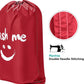 HOMEST 2 Pack XL Wash Me Travel Laundry Bag, Dirty Garments Organizer, Large Enough to Hold 4 Loads of Clothes, Easy Fit a Hamper or Clothing Basket, Black and Red