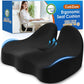 Seat Cushion, Memory Foam Office Chair Seat Cushion for Office Chairs/Car/Long Trip/Desk Chair/Gaming, Extra Large Size for Sciatica & Hip & Tailbone Pain Relief, Sciatica Support (Black)