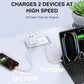 USB C Wall Charger Block, 2Pack 50W 5-Port C Charger Fast Charging Block PD Power Adapter +QC 3.0 Multiport Type C Box Brick Cube USB A Wall Plug for iPhone 16/15/14 Pro Max Plus, iPad,Samsung Galaxy - Roamly