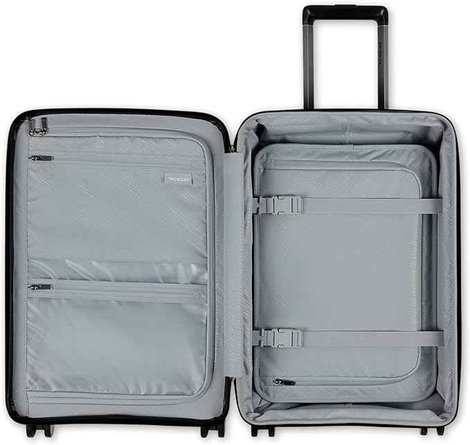 Samsonite Elevation Plus - Carry-On Hardside Luggage with QuickEntry™ Front Compartment - Scratch Resistant Polypropylene Shell, AirTag Holder, TSA Lock, Airline Approved - Triple Black