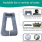 Travel Pillow Upgraded Version of Aircraft Travel Neck Pillow with Storage Bag, Sleep Pillows for Travel by Train, Car, or Plane, Supporting The Head and Body, Travel Pillow for Kids Grey