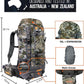 SPIKA Hunting Backpacks for Men, Meat Hauler Frame Pack with Rifle Holder, 40L/80L Extendable + Capacity for Bow Rifle Gun