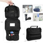 Travel Toiletry Bag for Men and Women, Hanging Travel Toiletries Organizer Dopp Kit, Toiletry Shaving Hygiene Bag, Durable Bathroom Essentials Men's Toiletry Bag for Short Trips & Camping - Black - Roamly