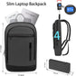Business Backpack for Men Lightweight Commute Laptop Backpack Anti-Theft Water Resistant Backpack for 17.3 Inch Computer for Daily Office Work with Small Bag (Grey)