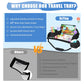Upgraded Kids Travel Tray for Airplane - Toddler Car Seat Table Tray, Road Trip Essentials for Boys & Girls, Carseat Lap Desk for Kids Road Trip Activities, Black
