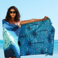 2 Pack Microfiber Lightweight Thin Beach Towel Sand Free Quick Dry Super Absorbent Large Towels for Swimming Pool Yoga Gym Travel Vacation Beach Accessories Essentials for Adults