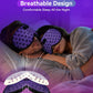 Sleep Eye Mask Bluetooth Headphones - 3D Contoured Zero Pressure Sleeping Masks 100% Blackout Eye Cover Breathable Sleeping Mask for Side Sleepers Wireless Earphone Ear Muff Headband Women Men Gift