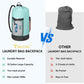 BALEINE 150L Laundry Bag Backpack, 900D Oxford Fabric Large Travel Laundry Bags with Shoulder Straps and 2 Mesh Pockets for College Dorm, Apartment, Laundromat (Sky Blue, 150L)
