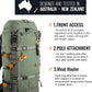 SPIKA Hunting Backpacks for Men, Meat Hauler Frame Pack with Rifle Holder, 40L/80L Extendable + Capacity for Bow Rifle Gun