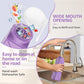 610ml Collapsible Water Bottles Upgrade Foldable Water Bottle BPA Free Reusable Lightweight LeakProof Silicone Water Bottles 20.6oz for Travel Gym Hiking Office Camping Sport Light Purple