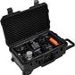 Waterproof Travel Camera Hard Case with Padded Divider, 22 x 14 x 10 Inch, Rolling Case for Camera, Gear, Equipment, Dustproof, Shockproof,Airline Carry-On Approved, Inner 19.8"x 10.9" x 6.8"