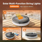 OGERY Solar Camping String Lights, 5400mAh/ 49.2FT/ 11 Modes Rechargeable Camping Lights Outdoor/Indoor, 4-in-1 Quick Storage Fairy Tent Lights Portable LED Lamp for Patio Yard Party Decor Essentials