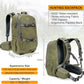 MOXULE Hunting Backpack Waterproof Pack: 25L Hunting Gear with Rain Cover,Hunting Day Pack with Rifle Bow Gun Holder (Green)