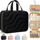 HOTOR Hanging Toiletry Bag - Spacious Travel Toiletry Bag for Women & Men, Multi-Pocket Makeup Organizer, Travel & Cruise Essentials for Business Trip, Gym, Black, 11.0" x 8.7" x 3.9"