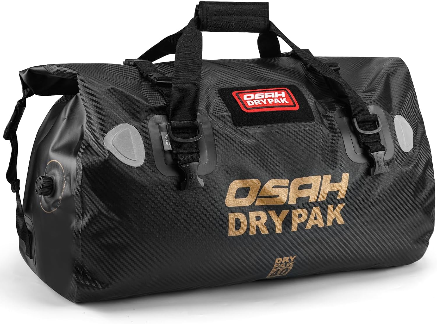 Waterproof Duffel Bag - Motorcycle Dry Bag Tail Bag with Large Storage Space, Waterproof Luggage Duffle Bags with Outer Mesh Zipper Pocket for Camping, Kayaking, Fishing & Traveling - Roamly