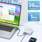 USB C Charger Block 200W[2025 Upgraded] GaN III 6 Port Fast Charging Station Hub,PD 65W USB C Laptop Charger Compatible with MacBook Pro/Air,iPad,iPhone 16/15,Galaxy S23/S24 Steam Deck Dell XPS etc