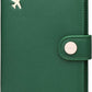 ZOPPEN Passport Holder Women, Passport Cover Travel Wallet Rfid Blocking Passport Wallet Cover Case Travel Essentials Document Organizer, Grass Green