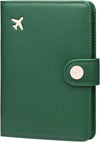 ZOPPEN Passport Holder Women, Passport Cover Travel Wallet Rfid Blocking Passport Wallet Cover Case Travel Essentials Document Organizer, Grass Green