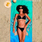4 Pack Microfiber Lightweight Beach Towel Sand Free Quick Dry Absorbent Thin Compact Towels for Swimming Pool Camping Beach Accessories Large Easy Pack Travel Things for Vacation Essentials Gift