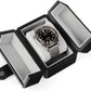 Single Travel Watch Case - Vintage Inspired - Exterior, Soft Microfiber Lining, Fits Up to 42mm Watches - Vegan Leather - Reliable Storage for Home or Travel