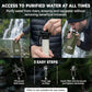 Tactiko Survival 20oz/600ml Purifying Water Bottle Filter Kit - Filter 265 Gal. Water from Rivers, Lakes & Streams - SGS Certified - UF Membrane, Activated Carbon - Camping, Hiking, Emergency (Green)