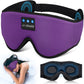 LC-dolida Sleep Headphones, Sleep Mask Bluetooth Wireless Music Eye Mask, Sleeping Headphones for Side Sleepers Sleep Mask with Bluetooth Headphones Ultra-Thin Stereo Speakers Perfect for Sleeping