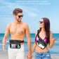 Niveaya IP68 Waterproof Fanny Pack - 2 Pack, Floating Dry Bag Pouch, Phone Waterproof Waist Pouch Dry Bag, Beach, Kayaking, Swimming, Boat Essentials, for iPhone 16/15/14/13/12 Pro Max up to 9.5"