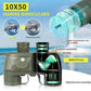 10X50 Waterproof Fogproof Military Marine Binoculars w/Internal Rangefinder & Compass, Marine Binoculars for Adults with BAK4 Prism FMC Lens for Navigation Bird Watching Hunting