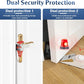 KERUI Door Stop Alarm & Portable Door Lock, Dual Protection Security Door Stopper Wedge Alarm with 3 Levels Sensitivity, Door Security Devices for Travel Hotel Home Apartment (3 Pack)