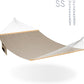Lazy Daze Hammocks 11 FT Double Outside Hammock Quick Dry Olefin Fabric Hammock with Spreader Bar & Side Pocket for Outdoor Poolside Backyard 450 lbs Capacity, Khaki