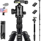 Tripod for Camera, 81" Camera Tripod Stand, 83 inch DSLR Tripods & Monopods, Aluminum Heavy Duty Tripod for Binocular Spotting Scope Telescope Phone