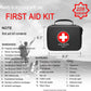 SHBC Waterproof First Aid Kit (228pcs) with All Basic or Advanced Supplies You Need. Suitable for Emergencies at Home or Outside, Travel, Home, Camping, Black