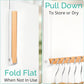 Over The Door Clothes Hanger – Portable Retractable Travel-Friendly Laundry Room Hanging Rack – Convenient Over The Door Drying Rack for Laundry Ease - 2PCS (White)