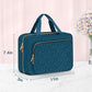 Wedama Toiletry Bag for Women, Medium Cosmetic Travel Bag, Hanging Toiletry Bag for Bathroom, Thickened PVC Waterproof Makeup Bag, Toiletries Bag for Travel Business Trips and Camping, Dark Blue - Roamly